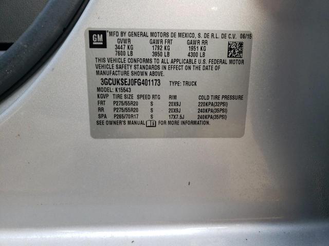 Photo 10 from auction – 2015 CHEVROLET silverado with VIN 3GCUKSEJ0FG401173