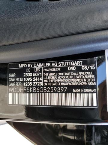 Photo 10 from auction – 2016 MERCEDES-BENZ E 350 with VIN WDDHF5KB6GB259397