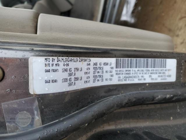 Photo 10 from auction – 2004 JEEP GRAND CHER with VIN 1J4GW48N44C403174