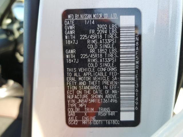 Photo 10 from auction – 2014 NISSAN JUKE S with VIN JN8AF5MR1ET361496