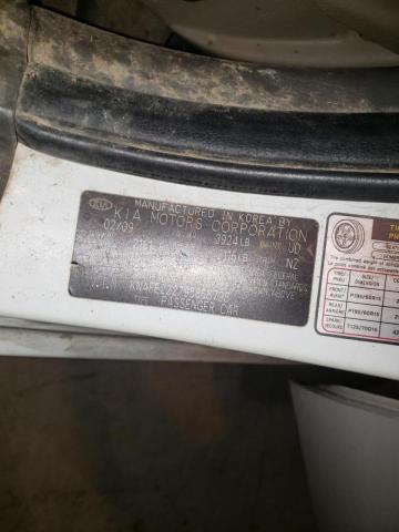Photo 10 from auction – 2009 KIA SPECTRA EX with VIN KNAFE222795668798