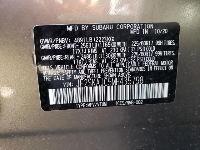 Photo 10 from auction – 2021 SUBARU FORESTER P with VIN JF2SKAJC5MH435798