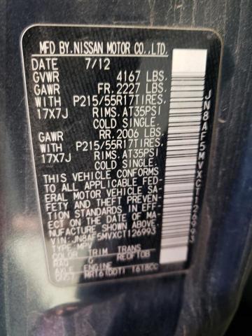 Photo 10 from auction – 2012 NISSAN JUKE S with VIN JN8AF5MVXCT126993