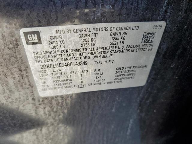 صورة رقم 10 من المزاد - 2016 GMC TERRAIN SL مع VIN 2GKFLUE34G6149349