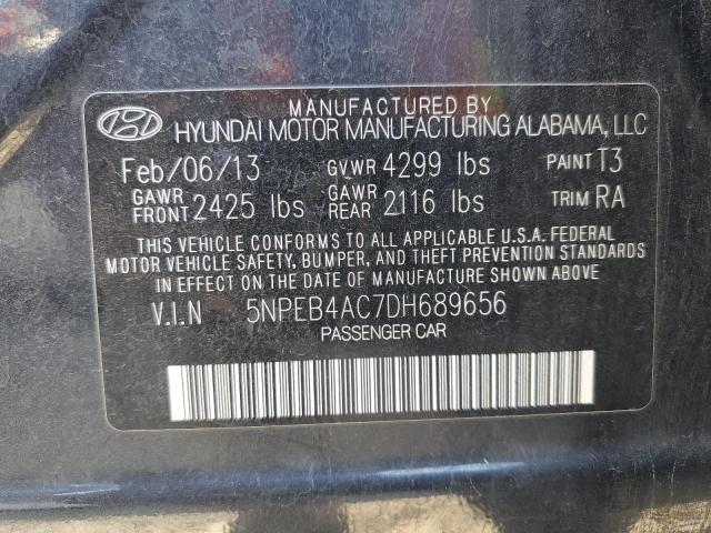 Фото 10 с аукциона – 2013 HYUNDAI SONATA GLS с VIN 5NPEB4AC7DH689656