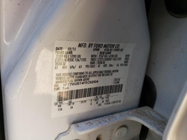 Photo 10 from auction – 2015 FORD F250 SUPER with VIN 1FT7W2BT4FEC62504