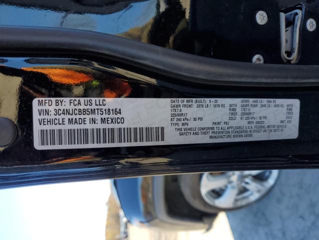 Photo 10 from auction – 2021 JEEP COMPASS LA with VIN 3C4NJCBB5MT518164