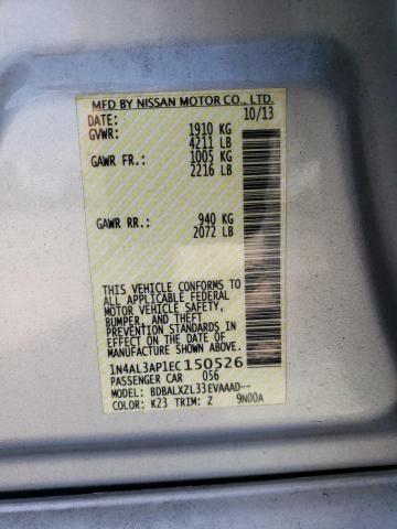 Photo 10 from auction – 2014 NISSAN ALTIMA 2.5 with VIN 1N4AL3AP1EC150526