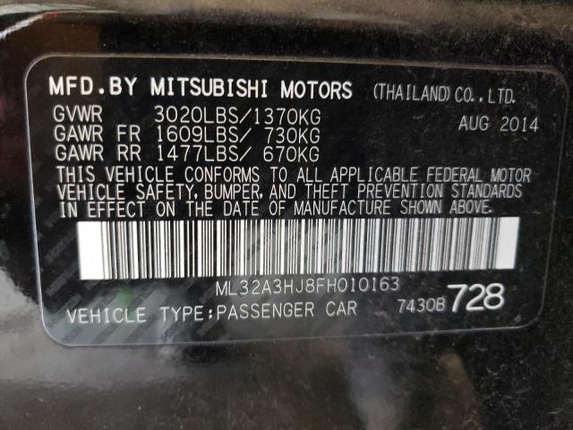 Photo 10 from auction – 2015 MITSUBISHI MIRAGE DE with VIN ML32A3HJ8FH010163
