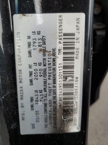 Photo 10 from auction – 2005 MAZDA 3 HATCHBAC with VIN JM1BK343951301151