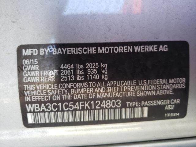 Photo 10 from auction – 2015 BMW 328 I SULE with VIN WBA3C1C54FK124803
