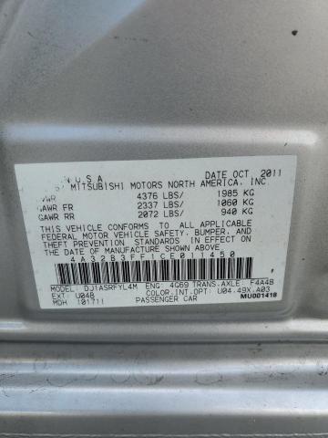 Photo 10 from auction – 2012 MITSUBISHI GALANT ES with VIN 4A32B3FF1CE011450