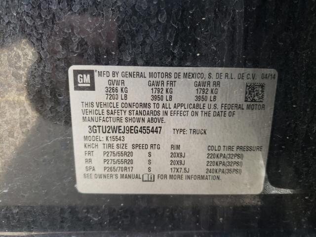 Photo 10 from auction – 2014 GMC SIERRA K15 with VIN 3GTU2WEJ9EG455447
