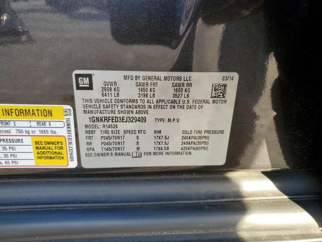 Photo 10 from auction – 2014 CHEVROLET TRAVERSE L with VIN 1GNKRFED3EJ329409
