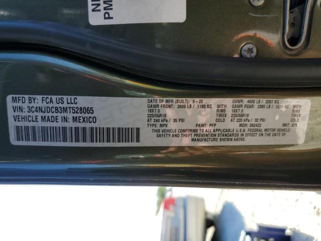 Photo 10 from auction – 2021 JEEP COMPASS LI with VIN 3C4NJDCB3MT528065