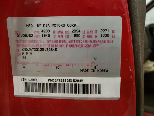 Photo 10 from auction – 2002 KIA SPORTAGE with VIN KNDJA723125152845