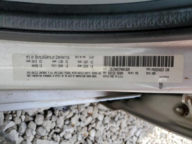 Photo 10 from auction – 2007 CHRYSLER SEBRING with VIN 1C3LC46K37N601828