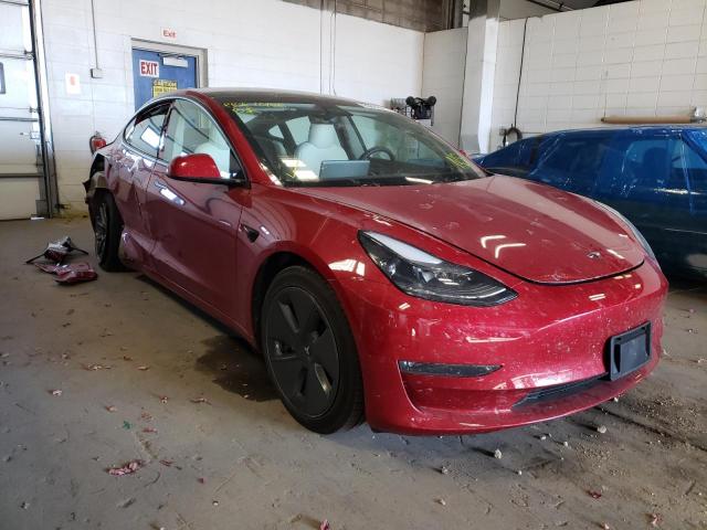 TESLA MODEL 3 2021 with VIN 5YJ3E1EBXMF047932 - Photo from auction