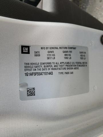 Photo 10 from auction – 2010 CHEVROLET COBALT 2LT with VIN 1G1AF5F55A7101443