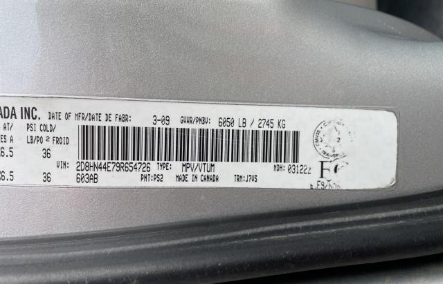 Photo 10 from auction – 2009 DODGE GRAND CARA with VIN 2D8HN44E79R654726