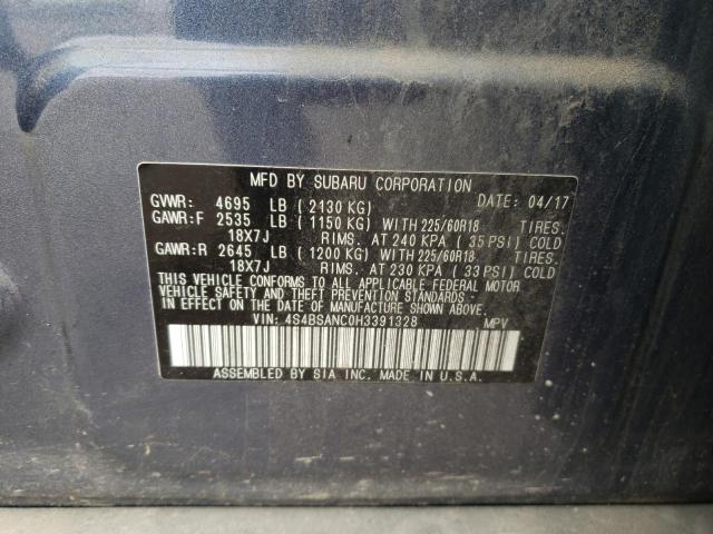 Photo 10 from auction – 2017 SUBARU OUTBACK 2. with VIN 4S4BSANC0H3391328