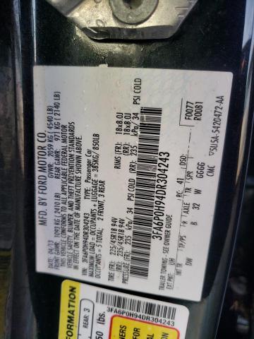Photo 10 from auction – 2013 FORD FUSION SE with VIN 3FA6P0H94DR304243
