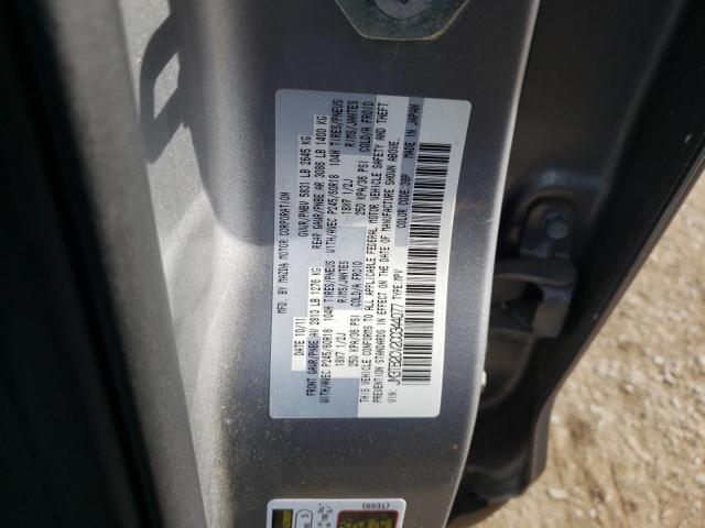 Photo 10 from auction – 2012 MAZDA CX-9 with VIN JM3TB2CV2C0344077