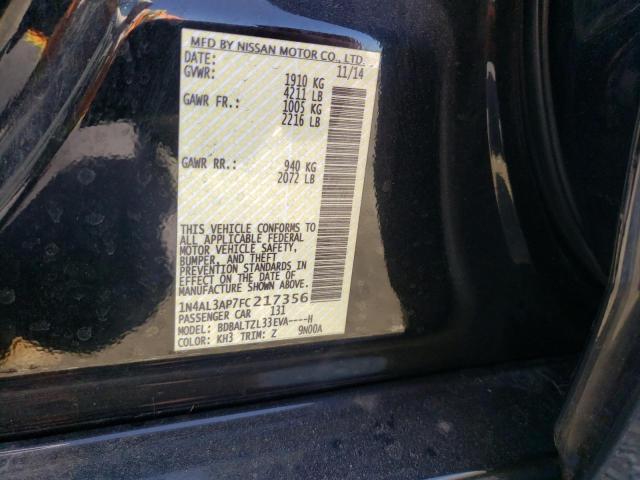 Photo 10 from auction – 2015 NISSAN ALTIMA 2.5 with VIN 1N4AL3AP7FC217356