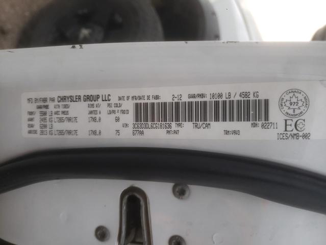 Photo 10 from auction – 2012 DODGE RAM 3500 S with VIN 3C63D3DL6CG181636