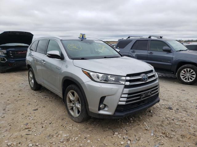 TOYOTA HIGHLANDER 2017 with VIN 5TDDGRFH3HS034571 - Photo from auction