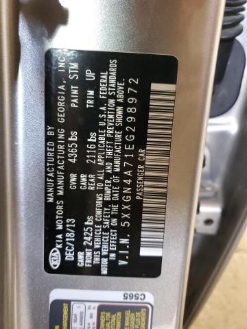 Photo 10 from auction – 2014 KIA OPTIMA EX with VIN 5XXGN4A71EG298972