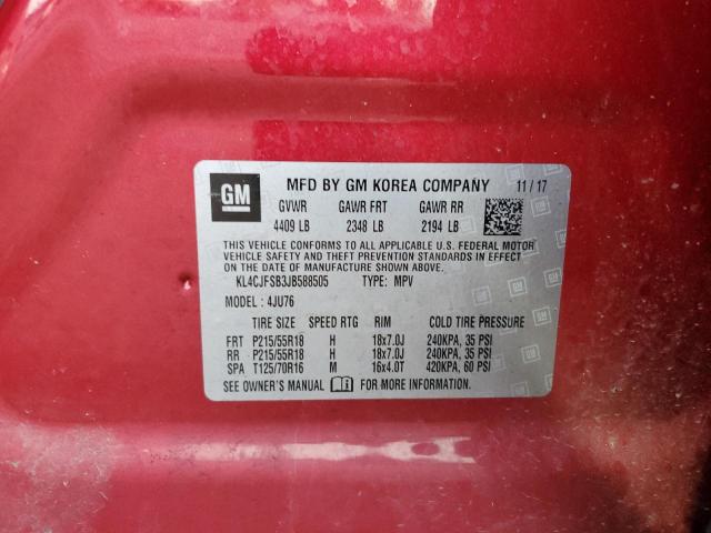 Photo 10 from auction – 2018 BUICK ENCORE PRE with VIN KL4CJFSB3JB588505