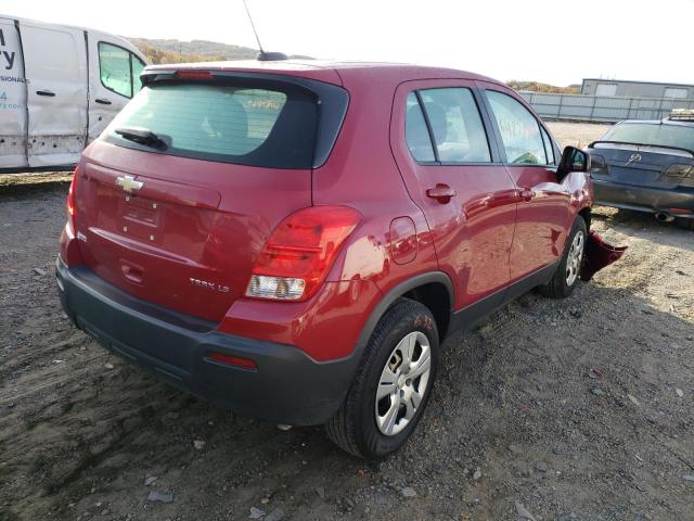 Photo 4 from auction – 2015 CHEVROLET TRAX LS with VIN KL7CJKSB9FB173627