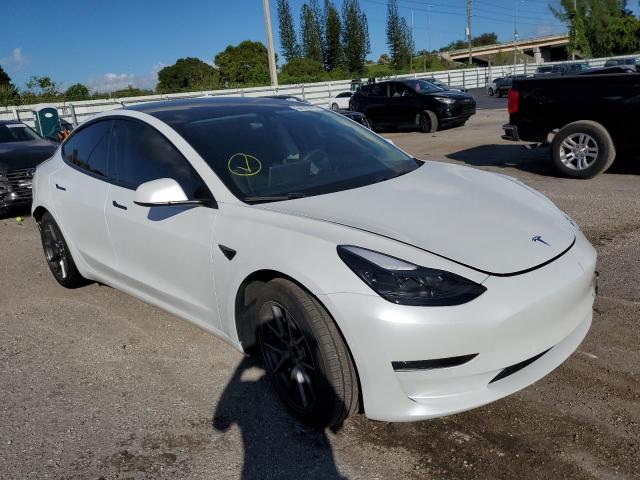 TESLA MODEL 3 2021 with VIN 5YJ3E1EA5MF907890 - Photo from auction