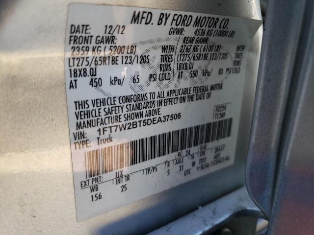 Photo 10 from auction – 2013 FORD F250 SUPER with VIN 1FT7W2BT5DEA37506