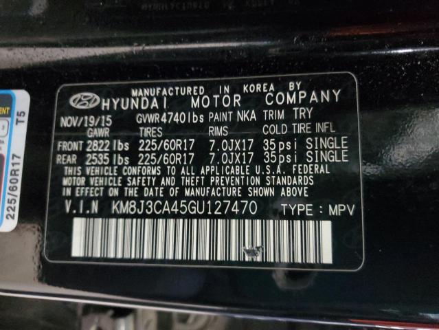 Photo 10 from auction – 2016 HYUNDAI TUCSON LIM with VIN KM8J3CA45GU127470