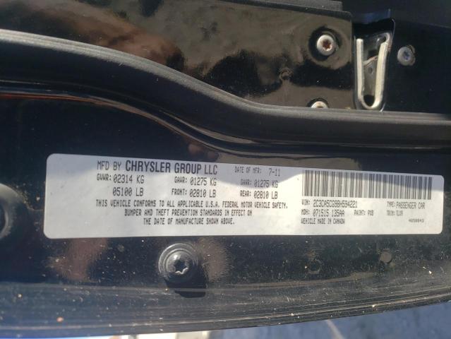 Photo 10 from auction – 2011 CHRYSLER 300 LIMITE with VIN 2C3CA5CG9BH594221