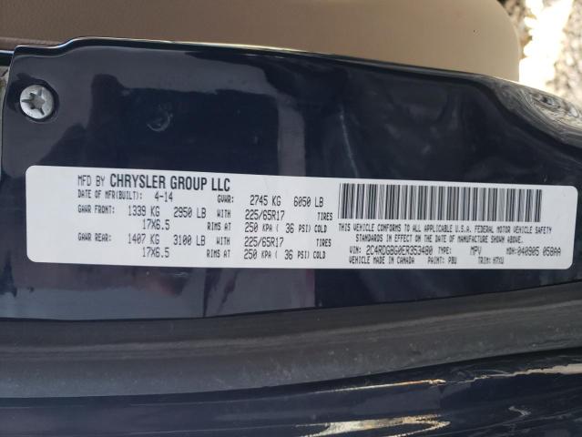 Photo 10 from auction – 2014 DODGE GRAND CARA with VIN 2C4RDGBG0ER353480