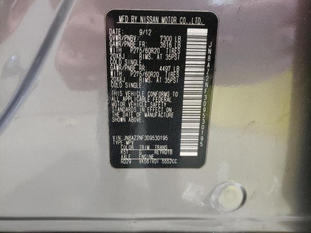 Photo 10 from auction – 2013 INFINITI QX56 with VIN JN8AZ2NF3D9530195