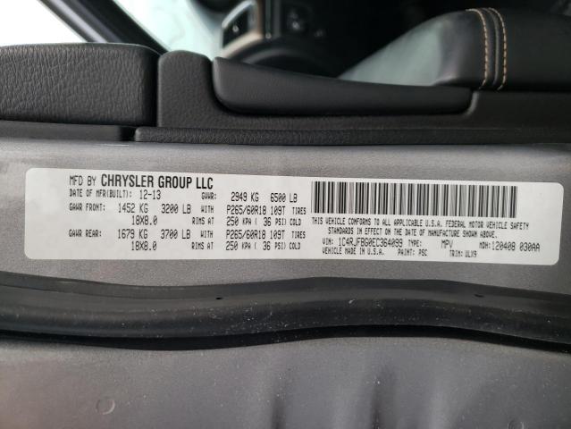 Photo 10 from auction – 2014 JEEP GRAND CHER with VIN 1C4RJFBG0EC364099