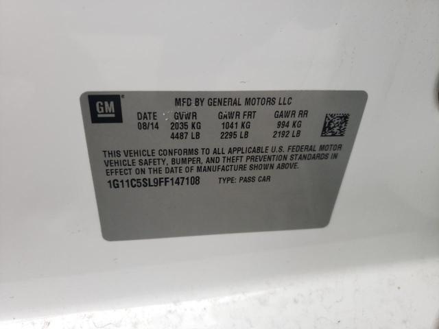 Photo 10 from auction – 2015 CHEVROLET MALIBU 1LT with VIN 1G11C5SL9FF147108