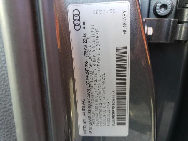 Zdjęcie 10 z aukcji – 2016 AUDI A3 PREMIUM z VIN WAUE8GFF7G1026650