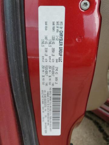 Photo 10 from auction – 2012 CHRYSLER TOWN & COU with VIN 2C4RC1BG4CR233761
