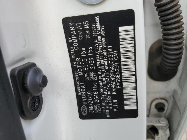 Photo 10 from auction – 2010 HYUNDAI GENESIS 4. with VIN KMHGC4DF6AU093141
