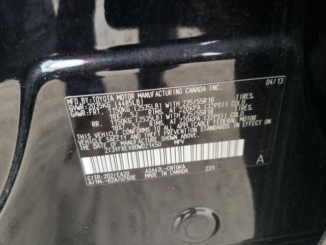 Photo 10 from auction – 2013 TOYOTA RAV 4 with VIN 2T3YFREV8DW021450