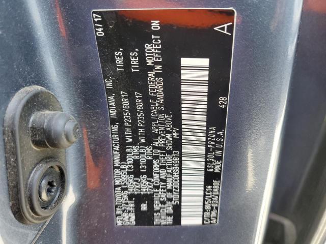 Photo 10 from auction – 2017 TOYOTA SIENNA XLE with VIN 5TDYZ3DC0HS849813