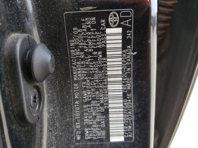 Photo 10 from auction – 2010 TOYOTA COROLLA BA with VIN 2T1BU4EE4AC220838