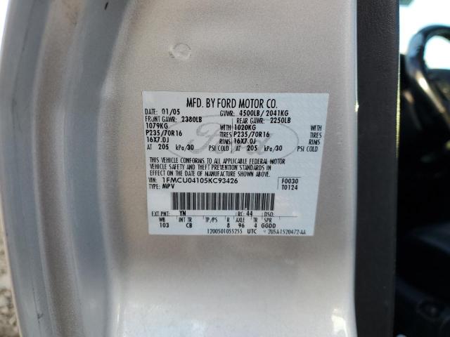 Photo 10 from auction – 2005 FORD ESCAPE LIM with VIN 1FMCU04105KC93426