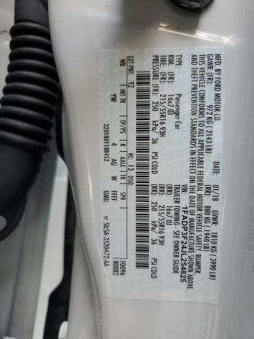 Photo 10 from auction – 2018 FORD FOCUS SE with VIN 1FADP3F24JL254825