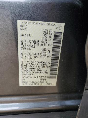 Photo 10 from auction – 2015 NISSAN MURANO S with VIN 5N1AZ2MH5FN257586